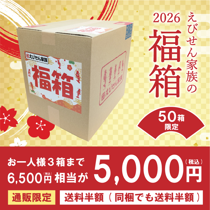 送料半額★えびせん福箱2026【竹】