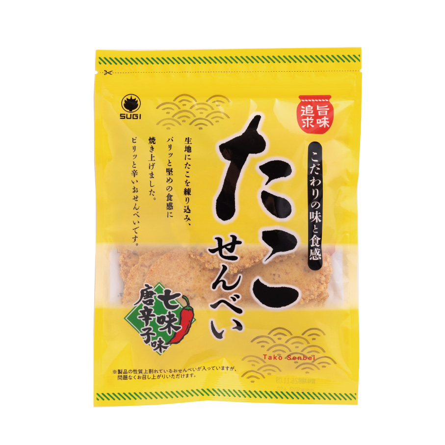 90ｇたこせん七味唐辛子味